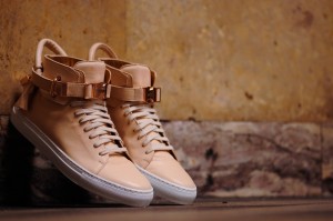 Ronnie Fieg x Buscemi 100mm Veg Tan/Rose Gold